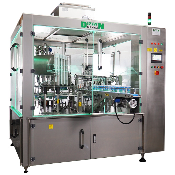 Ayran Filling and Capping Machine D44 - Ayran Filling Machine - Bottle Ayran Capping Machine - Milk and ayran filling machine